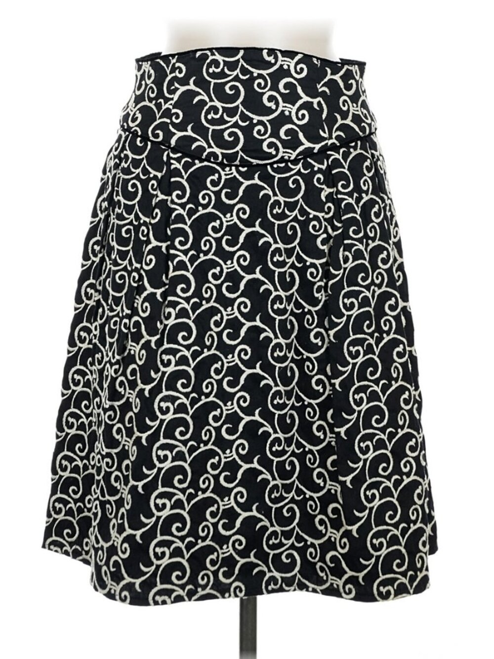 Nanette Lepore Paisley Print Skirt Black White Paisley Size 6